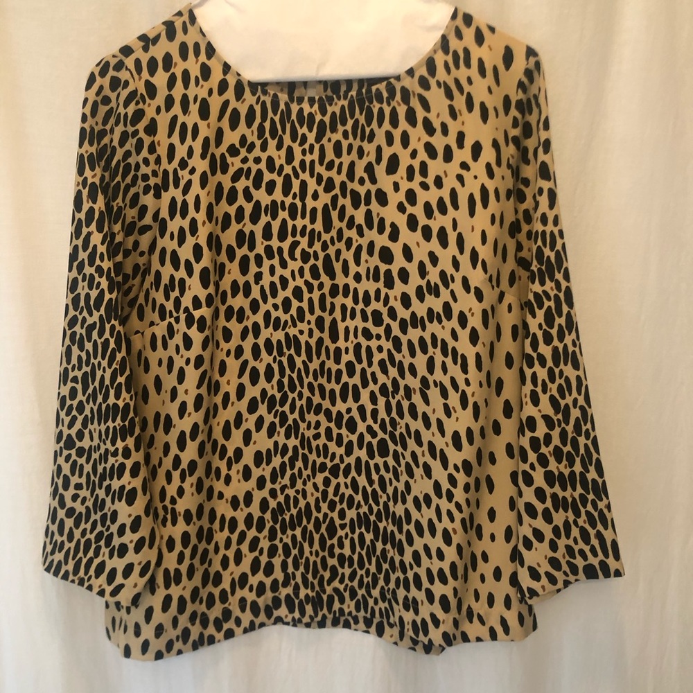 JCrew leopard blouse